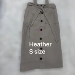 892 Heather ジャンパースカート サロペット ロングスカートS