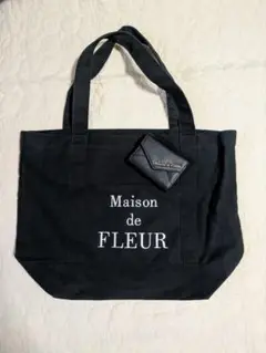 Maison de FLEUR ブラック トートバッグとキーケースセット