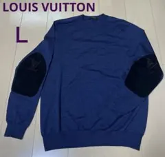 Louis Vuitton ネイビー ハートプリント セーター　メンズ　XXL Louis Vuitton ネイビー ハートプリント セーター メンズ XXL