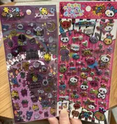 キャンディポップシール、ケリーザゴースト キラキラぷにっちょポップシール、ドクロ