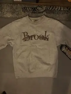 Brook ネイビー　トレーナー/スウェット　S