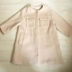 センスオブプレイス アーバンリサーチ ノーカラーウールコート