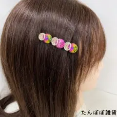 沢山大粒ラインストーン　丸形04 ヘアピン　ヘアクリップ　ヘアアレンジ　高品質