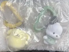 サンリオ カラフルカラビナマスコットチャーム ポムポムプリン　ポチャッコ