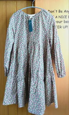 タグ付き新品　H&M　小花柄ワンピース　チュニック　海外XS　日本M〜L