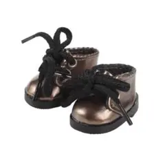 ラブブ　靴　シューズ　合皮　高級　ブラウン　ぬいぐるみ用　着せ替え服　ぬい服