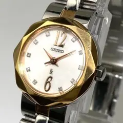 稼動 希少 SEIKO V115-0DC0 ソーラー ストーンベゼル 腕時計 - メルカリ