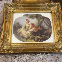 フランスアンティーク 古いクロモリトグラフ 聖母マリア 額装 聖画 絵画 フランスアンティーク 古いクロモリトグラフ 聖母マリア 額装 聖画
