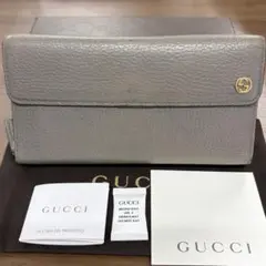 新品同様‼️ グッチ　財布　長財布　インターロッキングGG ラウンドファスナー