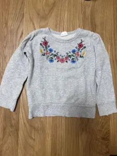 BREEZE 花柄刺繍 トレーナー 110