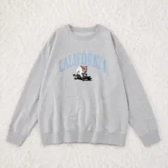 ✨美品✨ デイジー スウェット グレー 裏起毛 コットン100% ロゴプリントのサムネイル