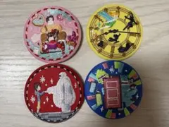 キャラクター刺繍ピンバッジ4個セット