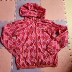 モンベル ナイロンパーカー アウトドア キッズ 140 ウィンドブレーカ