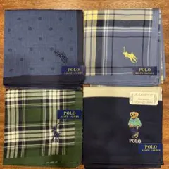 POLO RALPH LAUREN ハンカチ 4枚セット