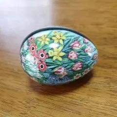 エッグ型小物入れ 花柄 卵型 ボックス - メルカリ