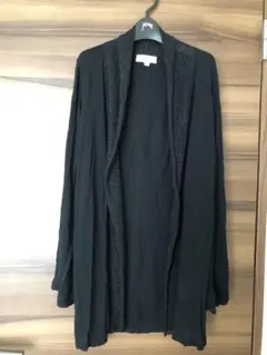 MK MICHEL KLEIN エムケーミッシェルクラン　カーディガン薄手　黒