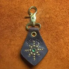 レザーキーホルダー　本革　真鍮使用　HTC CALEE schott