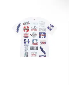 良品 シュプリーム 21SS スパイラルロゴ バックプリント Tシャツ USA製 
