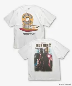 IRON MAN2/ Randys Donuts Tee WHITE
