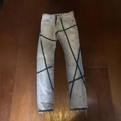 【希少】キャピタル kapital ホワイトデニム　サルエルパンツ　カントリー 希少】キャピタル kapital ホワイトデニム サルエルパンツ