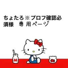 ちょたろ※プロフ確認必須様専用ページ
