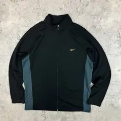 NIKE GOLF 長袖ゴルフウェア 古着 ワンポイント刺繍 スウッシュ 黒 L