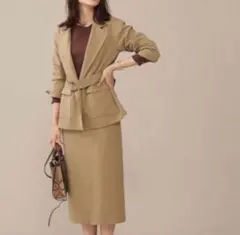 nano universe ジャケット スカート セットアップ　ナノユニバース