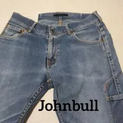 Johnbull ライトブルー ジーンズ 　日本製　Vステッチ