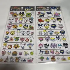 最新たまごっちプチプチおみせっちシリーズ　4サイズステッカー　シール　2点セット