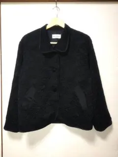 ジャケット　羽織　黒　花柄　薔薇　おしゃれ　日本製　９号