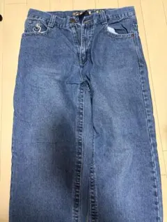 SOLO スカル刺繍 デニムパンツ 32