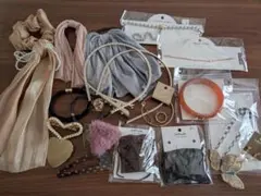 【アクセサリー大量まとめ売り】シュシュヘアゴムリボンカチューシャピンネックレス等