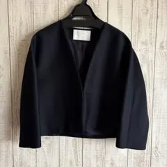 未使用に近い　ballsey ノーカラージャケット　ネイビー　トゥモローランド