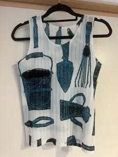PLEATS PLEASE ガーデニング柄 タンクトップのサムネイル