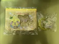 しずくちゃんクリアポーチ&スプリングゴムキーホルダー(ハニーちゃん)