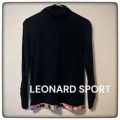 LEONARD レオナールスポーツ ハイネックカットソー ネイビー 花柄のサムネイル