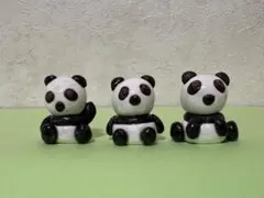 手作り　陶器置物　パンダ