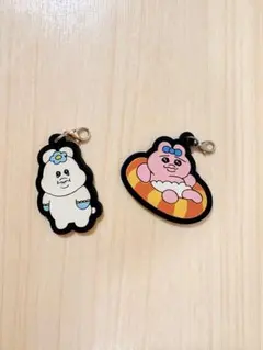 おぱんちゅうさぎ んぽちゃむのラバーストラップ 2点セット
