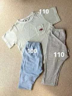 キッズ 110 トップス ボトムス　FRUIT OF THE LOOM ユニクロのサムネイル