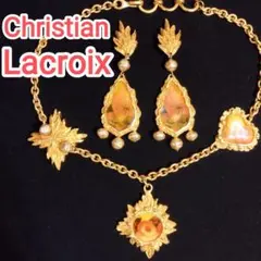 美品 Christian Lacroix ネックレス イヤリング Vintageのサムネイル