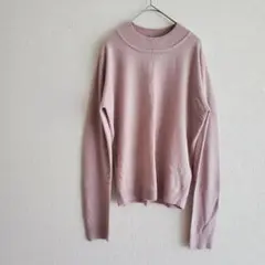 【新品】GRL ピンク ニットセーター 長袖 無地 シンプル