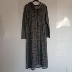 PEACH JOHN 花柄フード付きロングワンピース　部屋着