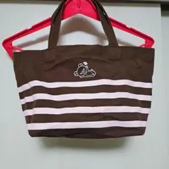 リラックマ ボーダー帆布手提げバッグ