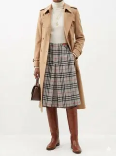 極美品❤︎ BALENCIAGA グレン チェック フレアスカート Aライン 36
