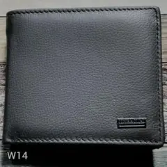 新品 送料無料 ☆W14 本革 財布 メンズ 折り財布 コンパクト 人気 牛革