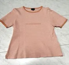 バーバリー　Burberry ブランド　ロゴ　刺繍　カットソー　シャツ　オレンジのサムネイル