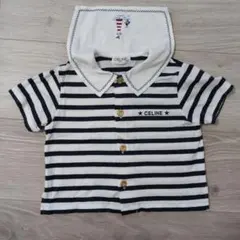 H*U様 CELINE セーラー襟付きストライプＴシャツ　90のサムネイル