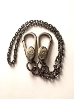 DOLCE&GABBANA ロゴチャーム＆キーリング付き ウォレット チェーン