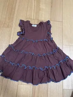 pair MANON フリルワンピース ブラウン 90のサムネイル