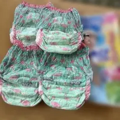 水遊び用おむつ Lサイズフラミンゴ柄 パンツタイプ4枚②のサムネイル